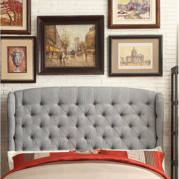 Three Posts Leatham Upholstered Wingback Headboard & Reviews Wayfair.ca